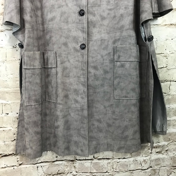 VINTAGE A Jacs Cotton Cape Lined Jacket button open sides - Picture 3 of 8